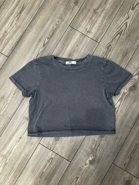 Cotton On Vintage Faded Blue Crop Tee